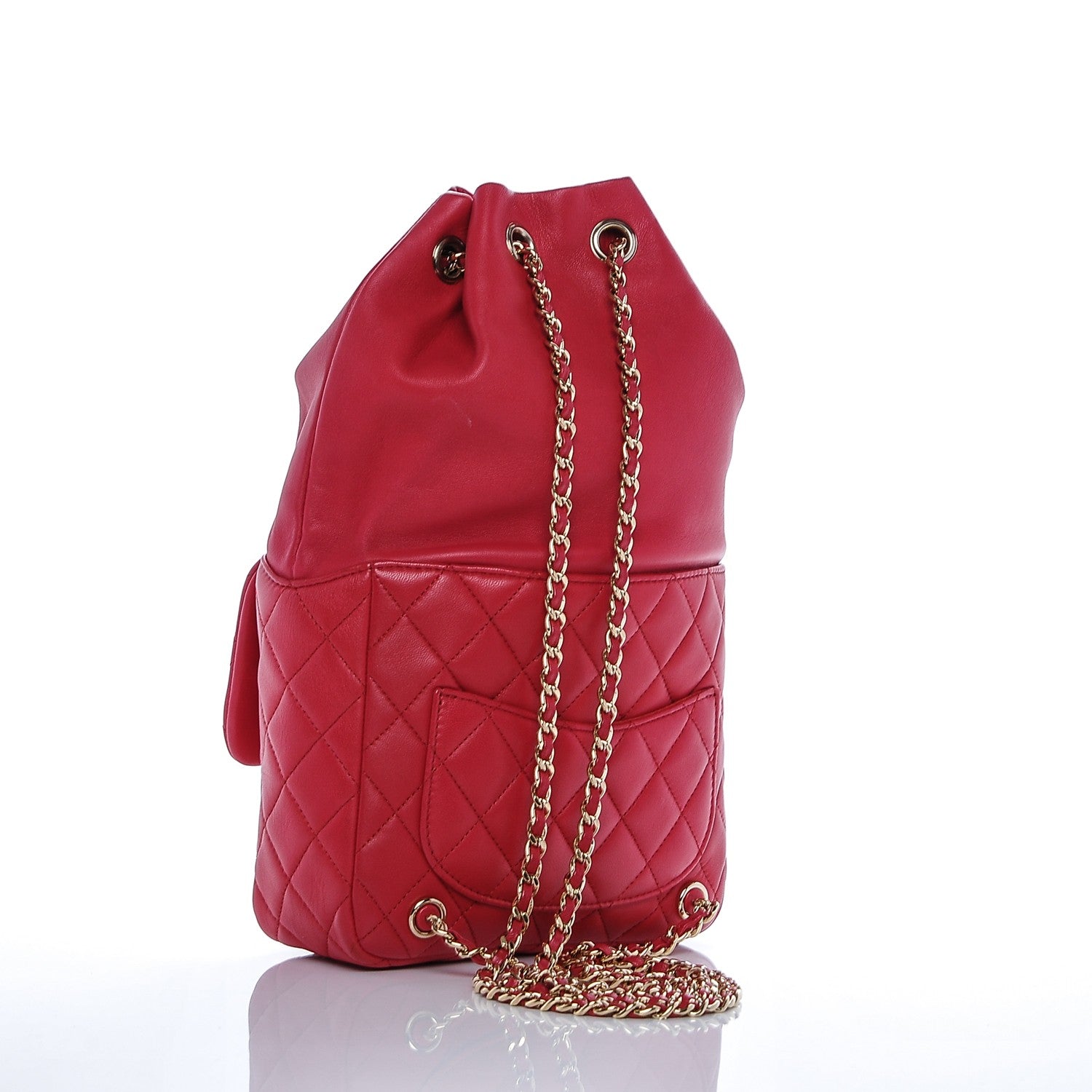 Chanel Lambskin Quilted Small In Seoul Backpack Red 2 of 9