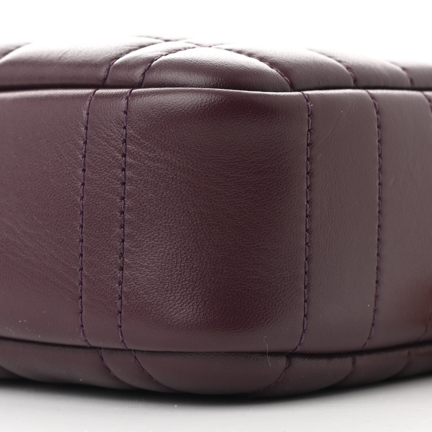 Calfskin Quilted Small Lola Camera Bag Deep Maroon