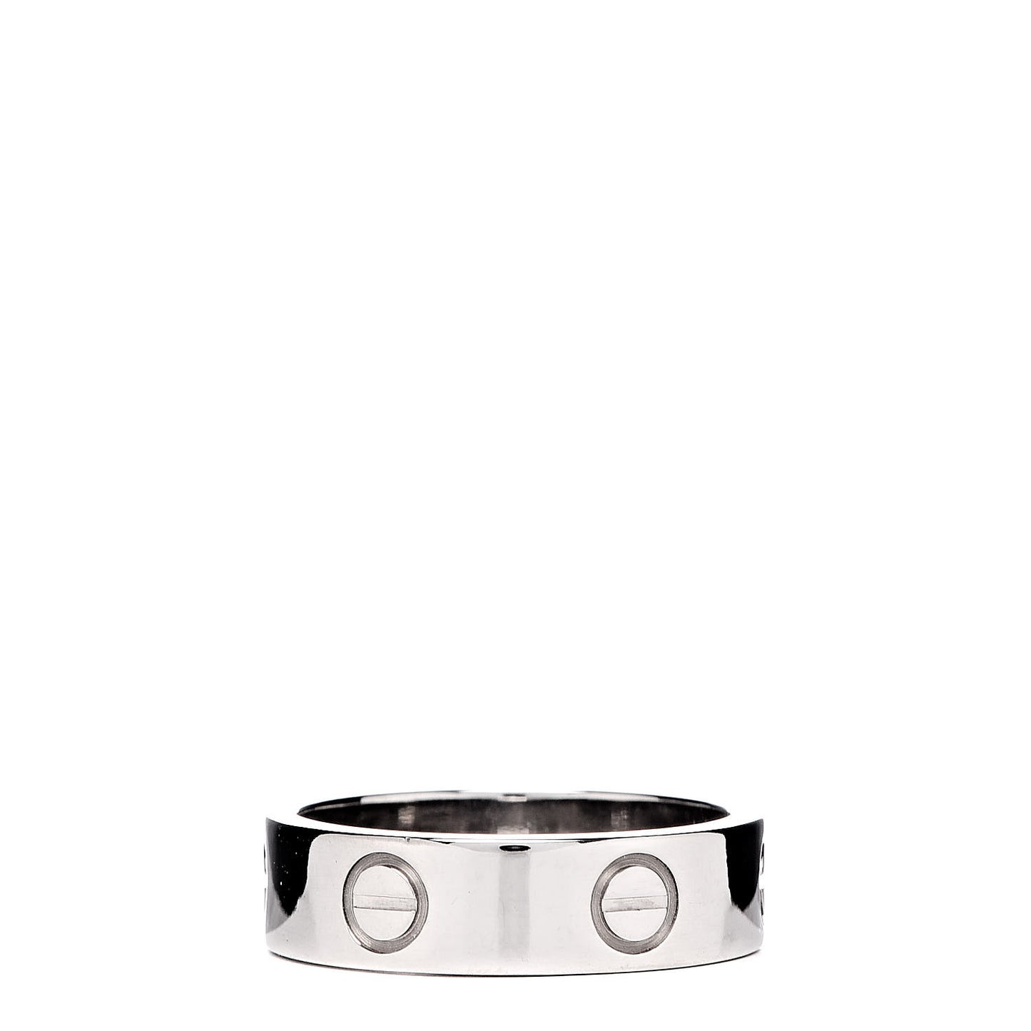 18K White Gold 5.5mm LOVE Ring 54 6.75