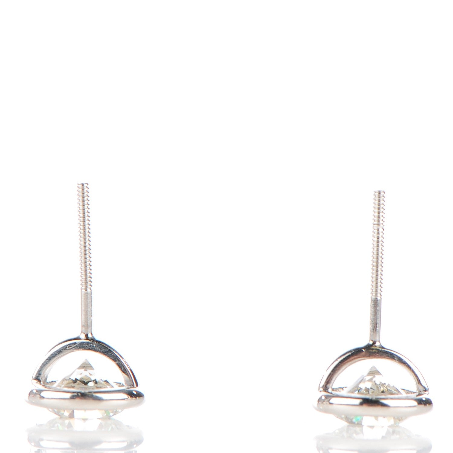 Tiffany Platinum Diamond 2.0ctw Elsa Peretti Diamonds By The Yard Earrings 5 of 11