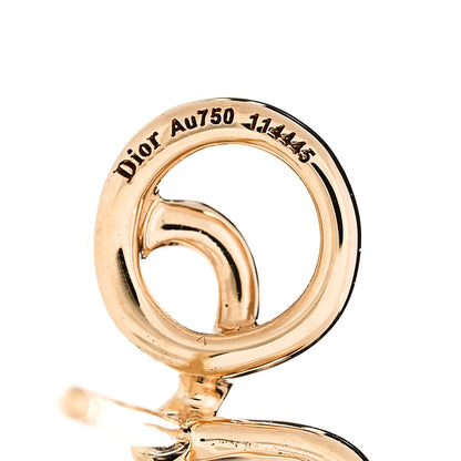 Christian Dior 18K Yellow Gold Diamond Oui Single Earring 4 of 5