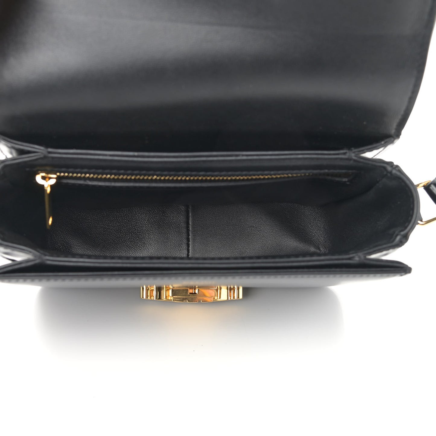 Shiny Calfskin Nano Triomphe Black
