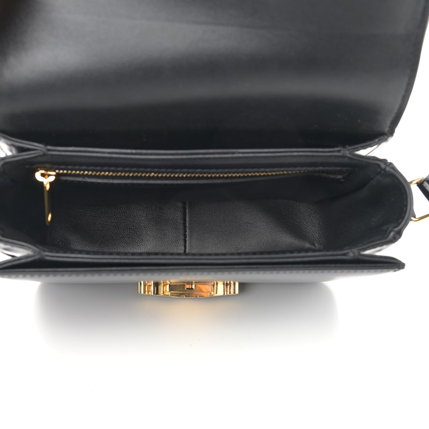 Celine Shiny Calfskin Nano Triomphe Black 5 of 11