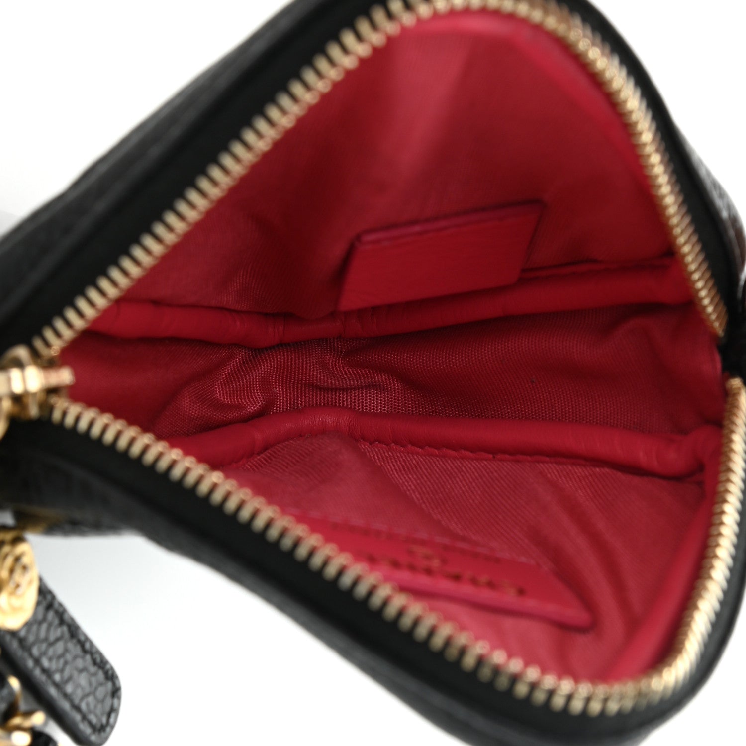 Chanel Caviar Quilted Diamond Coin Purse With Chain Black 5 of 9