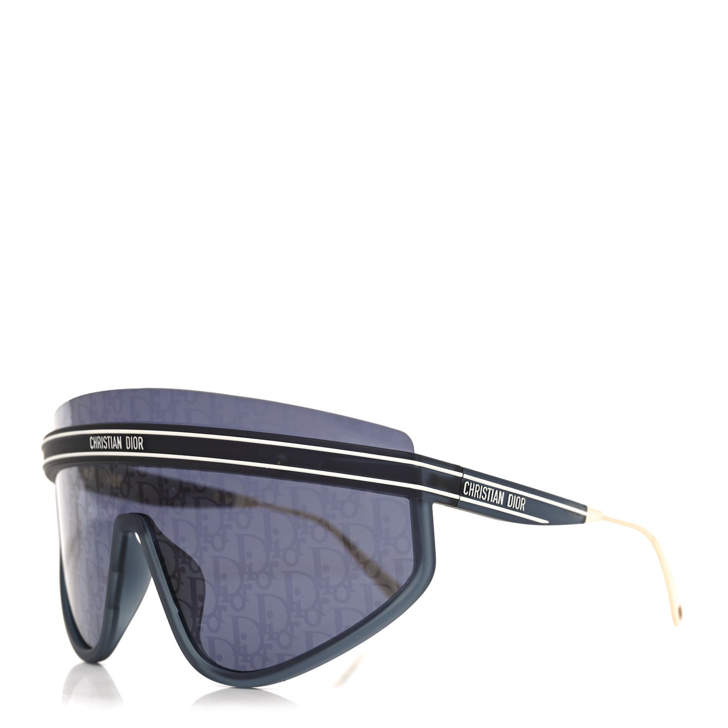 Oblique Mask DiorClub M2U Sunglasses Translucent Blue