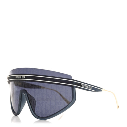 Christian Dior Oblique Mask DiorClub M2U Sunglasses Translucent Blue 1 of 7