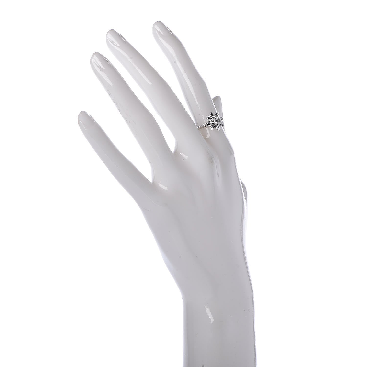 Tiffany Platinum Diamond Flower Ring 50 5.5 2 of 5