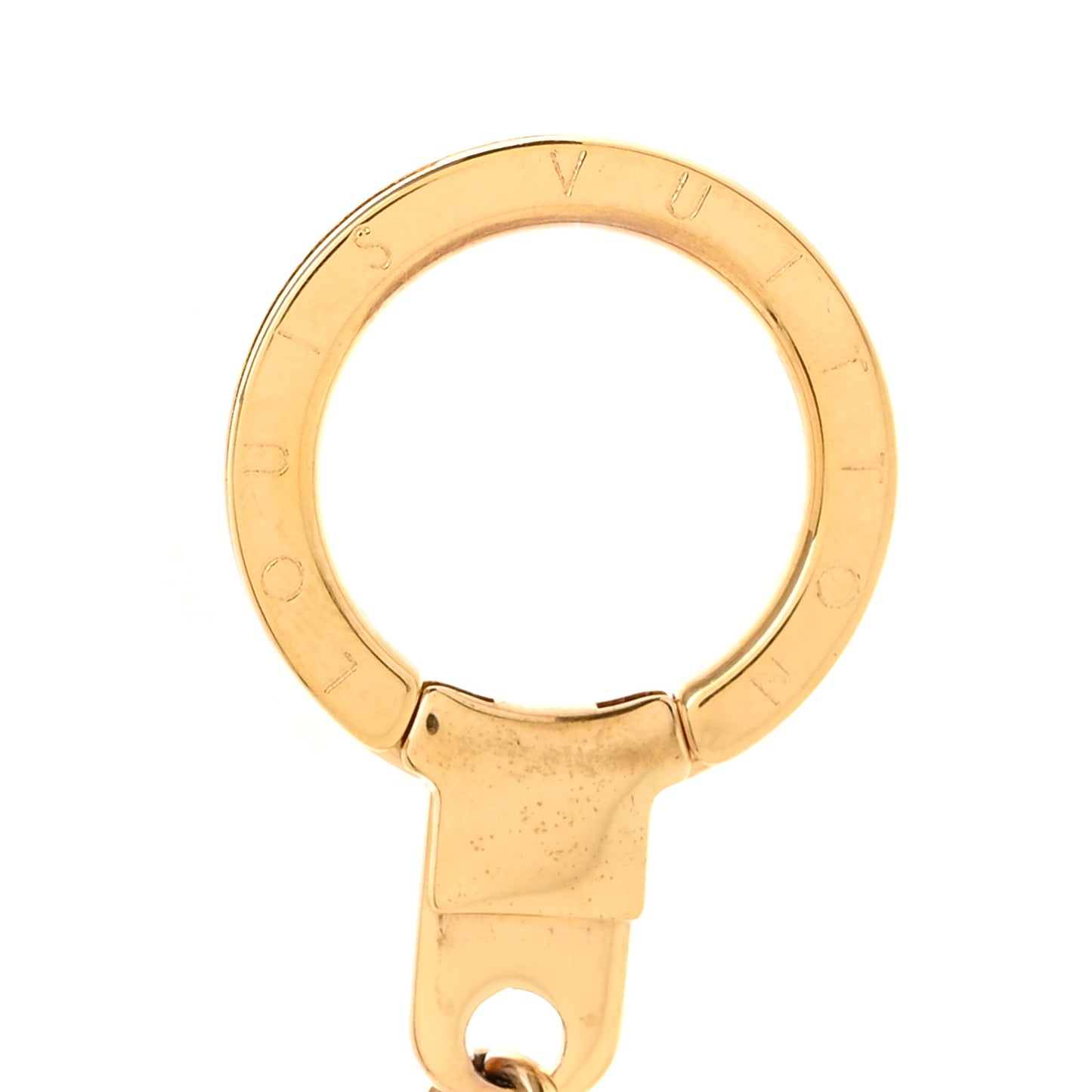 Brass Monogram Blooming Flowers Bag Charm Key Holder Rose Ballerine