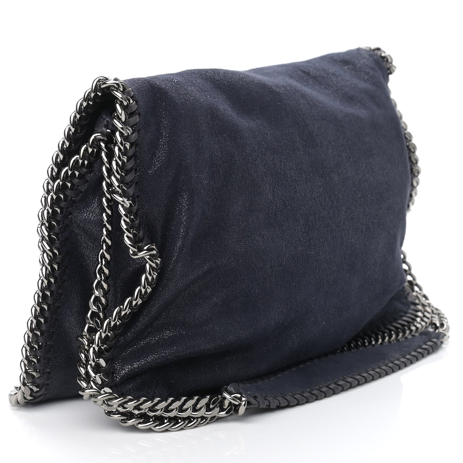 Stella McCartney Shaggy Deer Falabella Messenger Navy 2 of 9