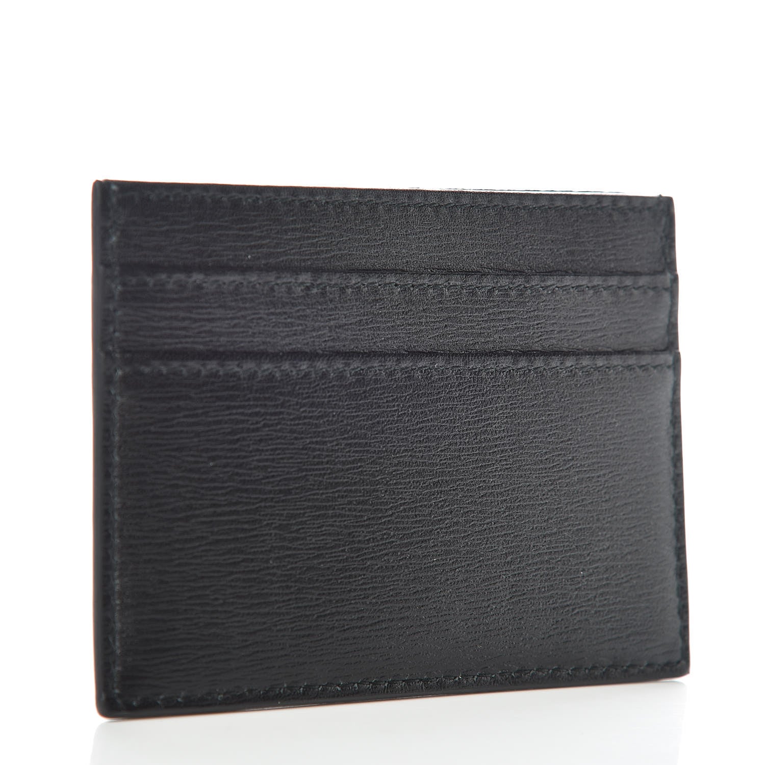 Christian Dior Calfskin Bee Signature Card Holder Black 3 of 9