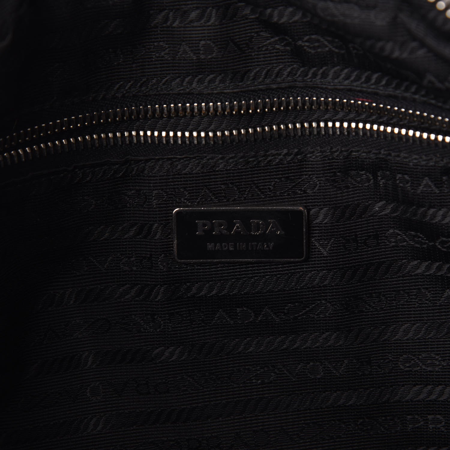 Prada Saffiano Lux Bowler Black 6 of 10