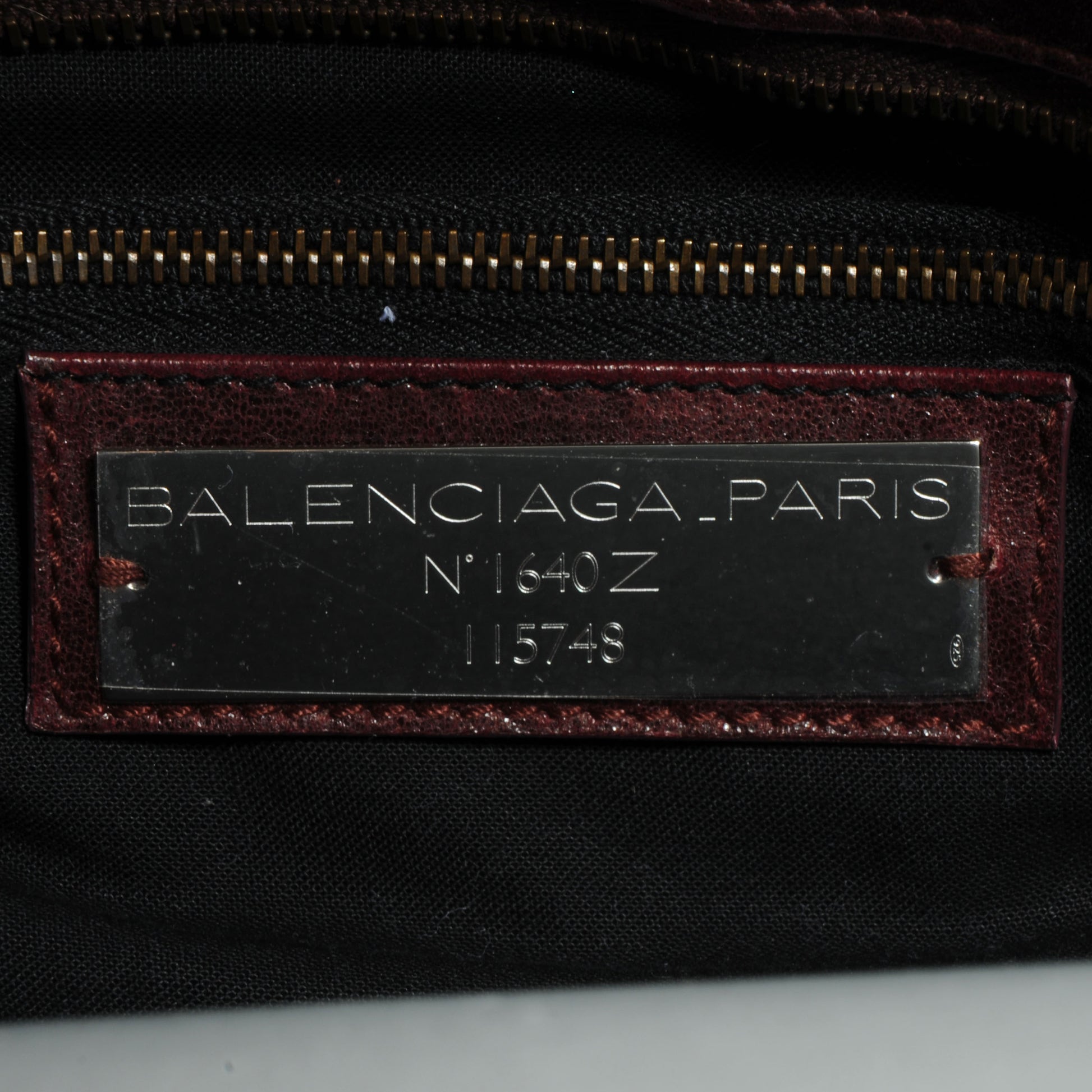 Balenciaga Chevre City Bordeaux 6 of 9