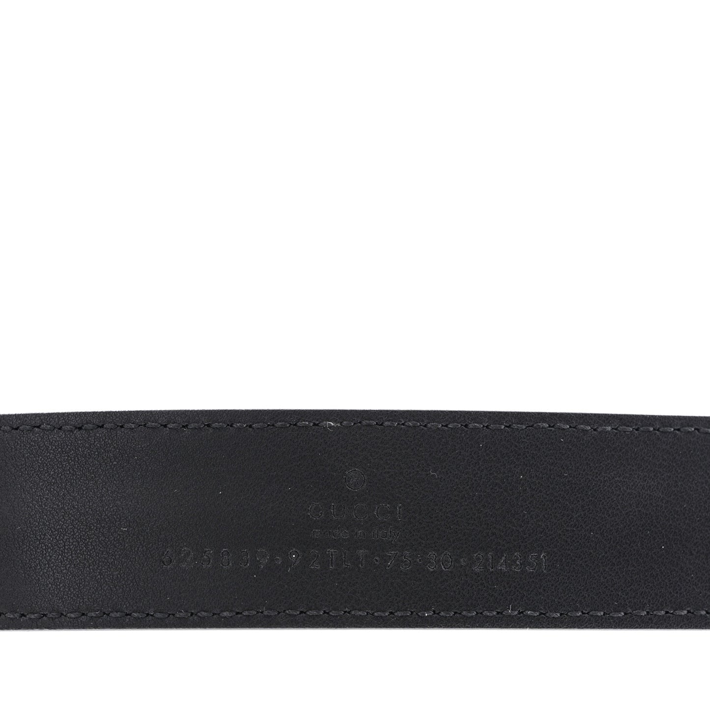 GG Supreme Monogram Matte Plutone Calfskin Double G 30mm Belt 75 30 Beige Ebony Black
