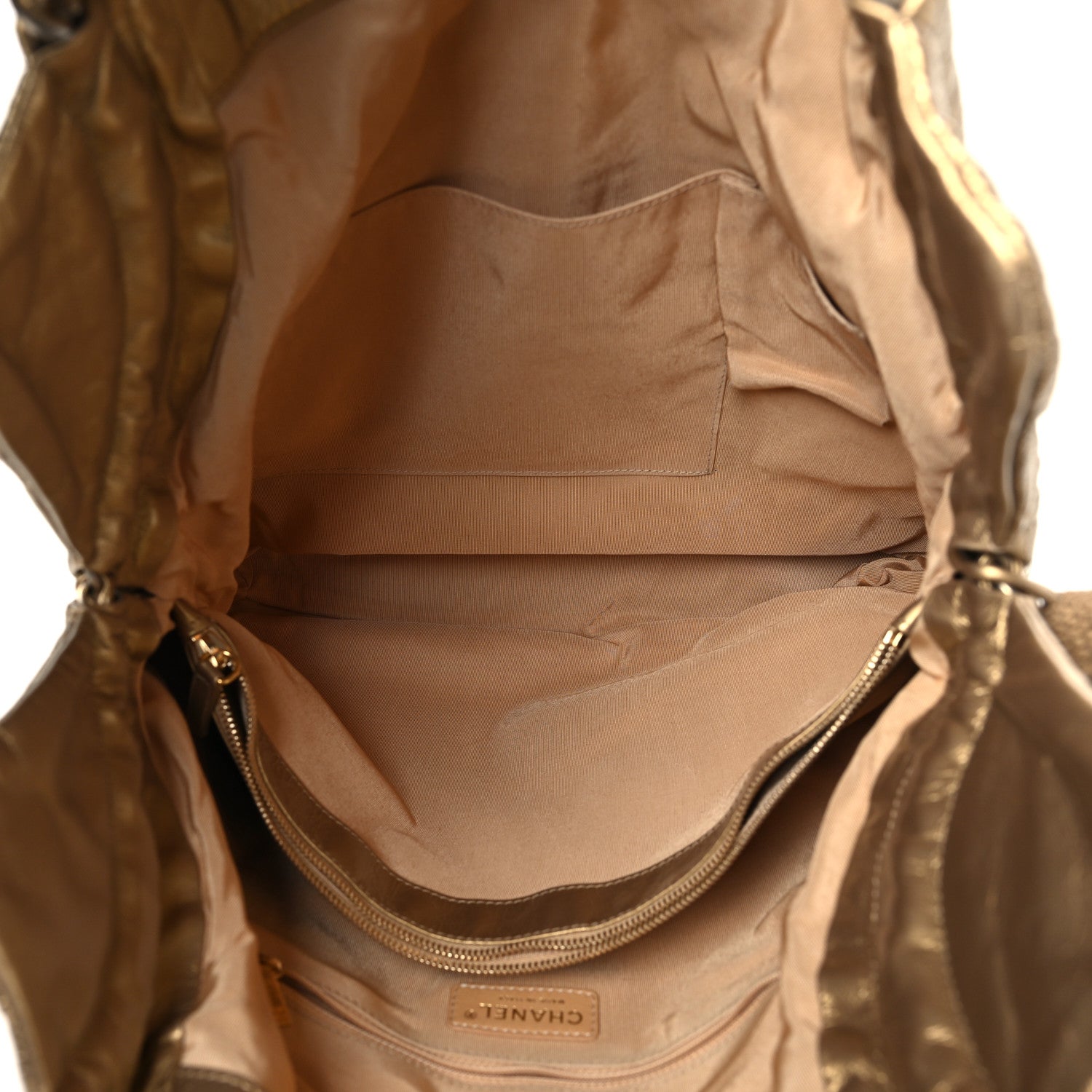 Chanel Calfskin Embroidered Ca D'Oro Tote Gold 5 of 9