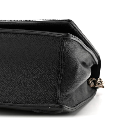 Christian Dior Grained Calfskin Medium Diorama Flap Bag Black 10 of 12