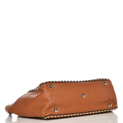 Valentino Garavani Calfskin Medium Rockstud Tote Light Cuir 4 of 9