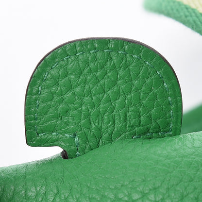 Hermes Taurillon Clemence Amazone Evelyne III GM Bambou 7 of 10