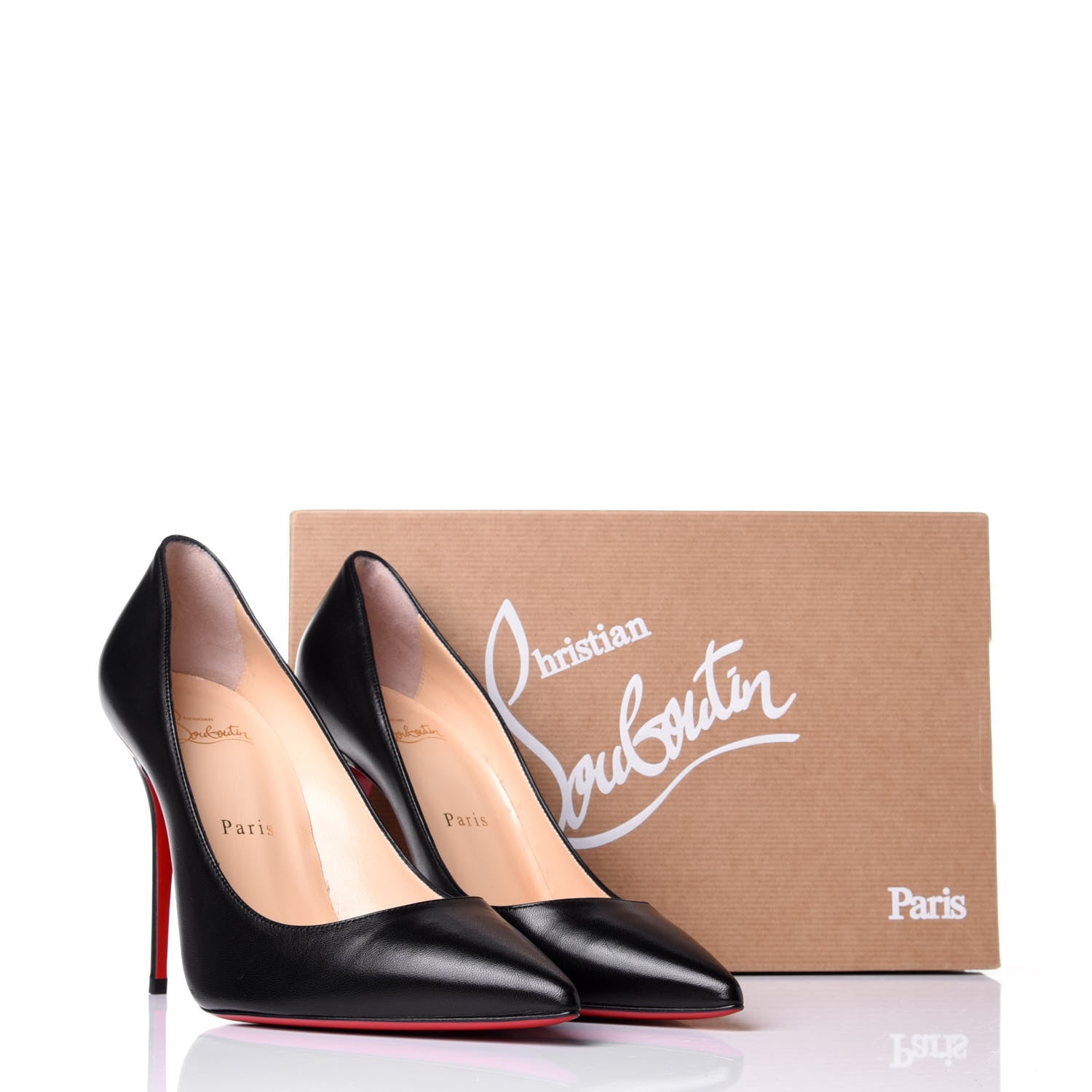 Christian Louboutin Nappa Decollete 554 100 Pumps 39.5 Black 10 of 10