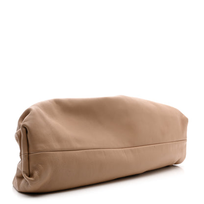 Bottega Veneta Smooth Butter Calf The Pouch Oversized Clutch Nude 4 of 7