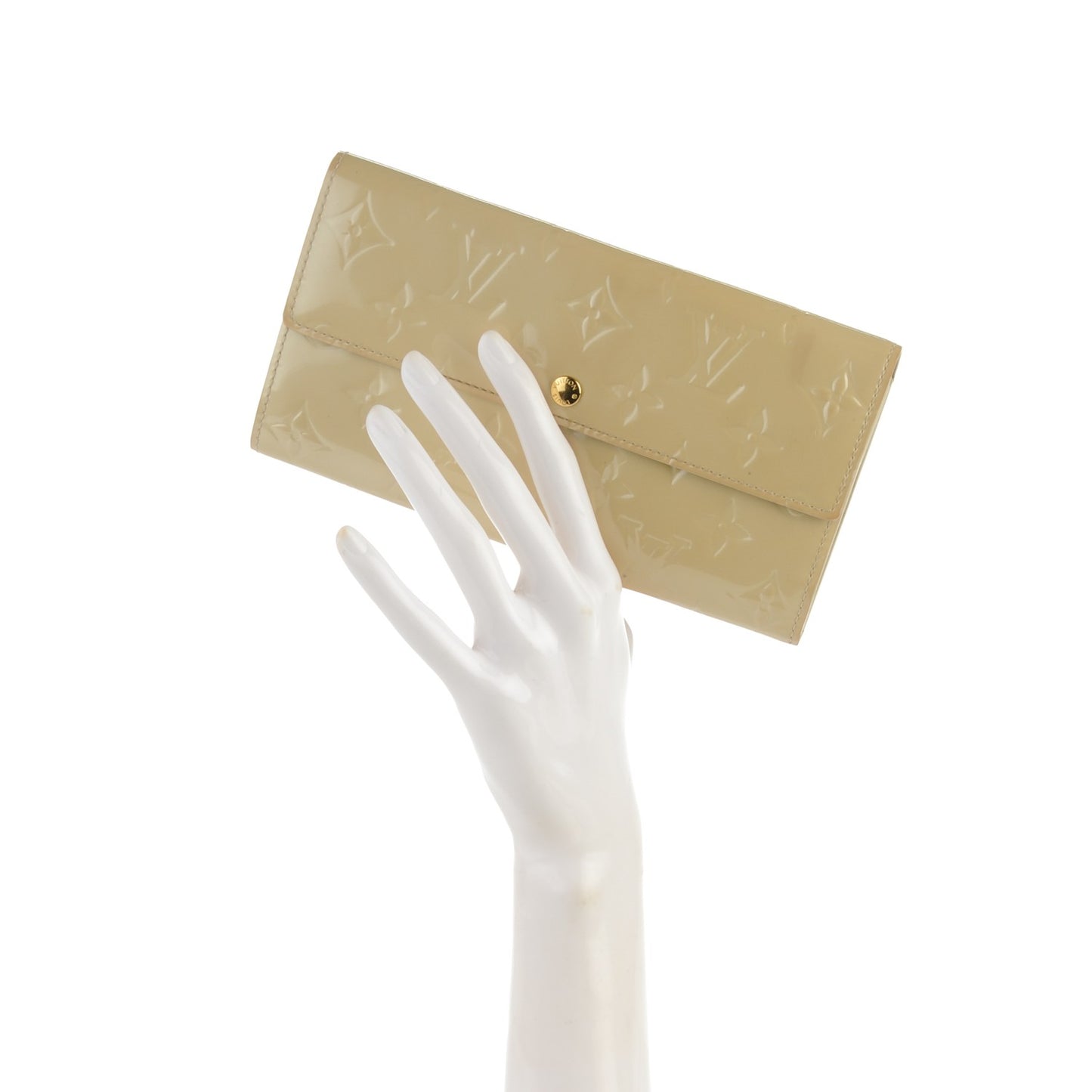 Vernis Sarah Wallet Blanc Corail