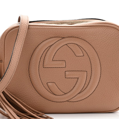Gucci Pebbled Calfskin Small Soho Disco Bag Camelia 8 of 10