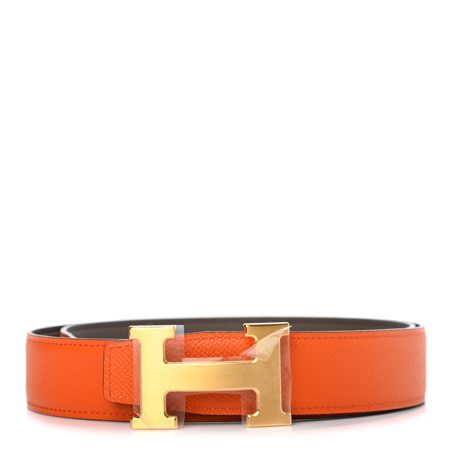 Epsom 32mm H Belt 85 Orange Gris Etain