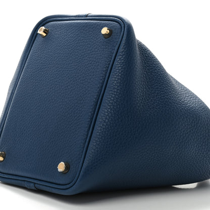 Hermes Taurillon Clemence Picotin Lock 18 PM Deep Bleu 6 of 8