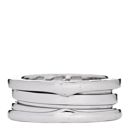 Bulgari 18K White Gold B.Zero1 Two-Band Ring 53 6.5 1 of 5
