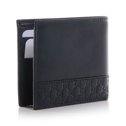 Gucci Microguccissima Trim Bi-Fold Wallet Blue 3 of 8