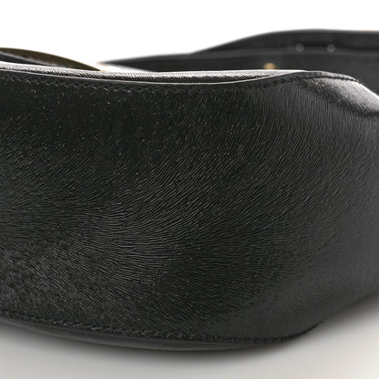 Fendi Patent Stamp Calfskin Shadow Shoulder Bag Black 10 of 11
