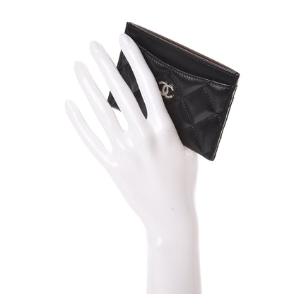 Chanel Lambskin Quilted Card Holder Black 2 of 9