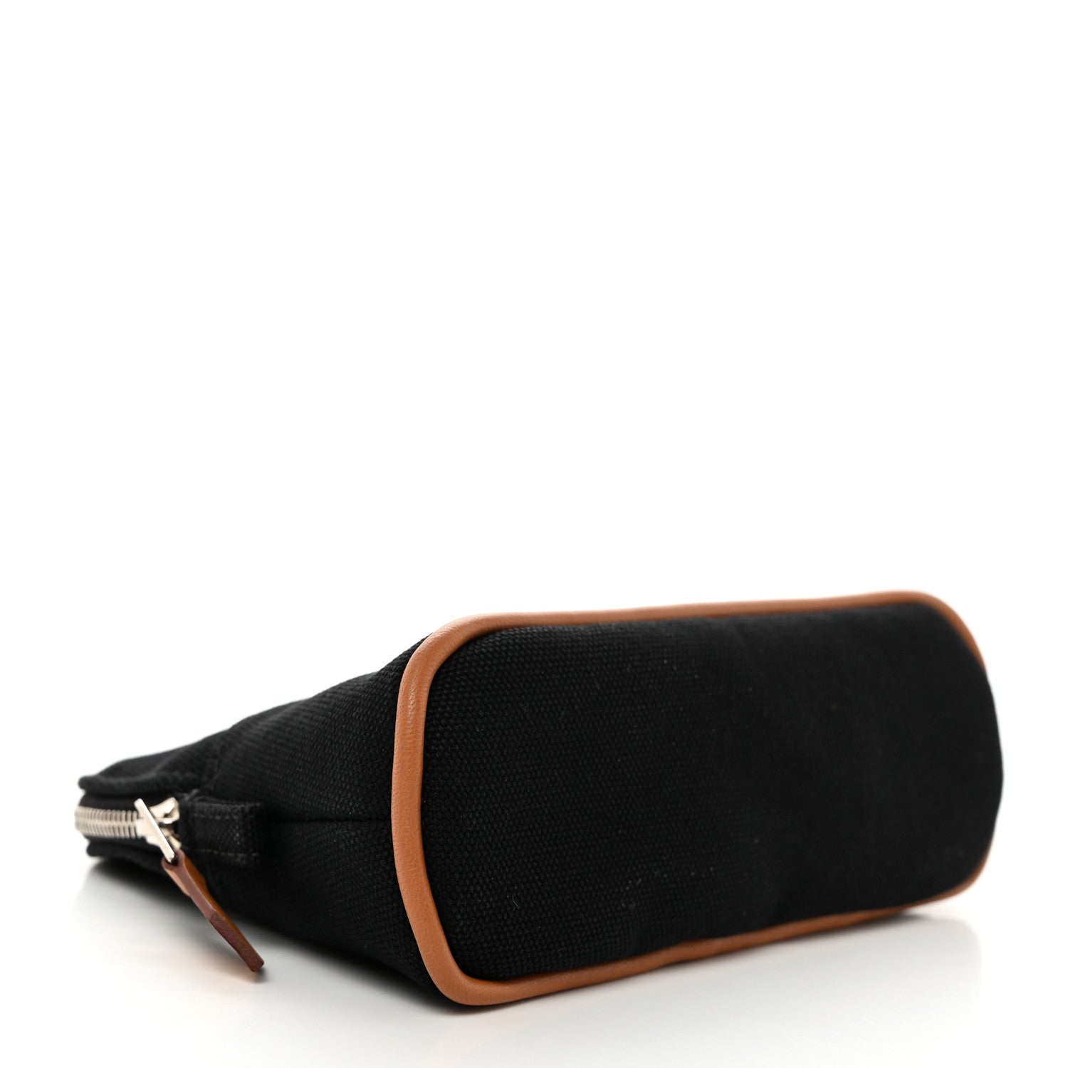 Hermes Cotton Canvas Mini Mini Bolide Travel Cosmetic Pouch Black 4 of 7