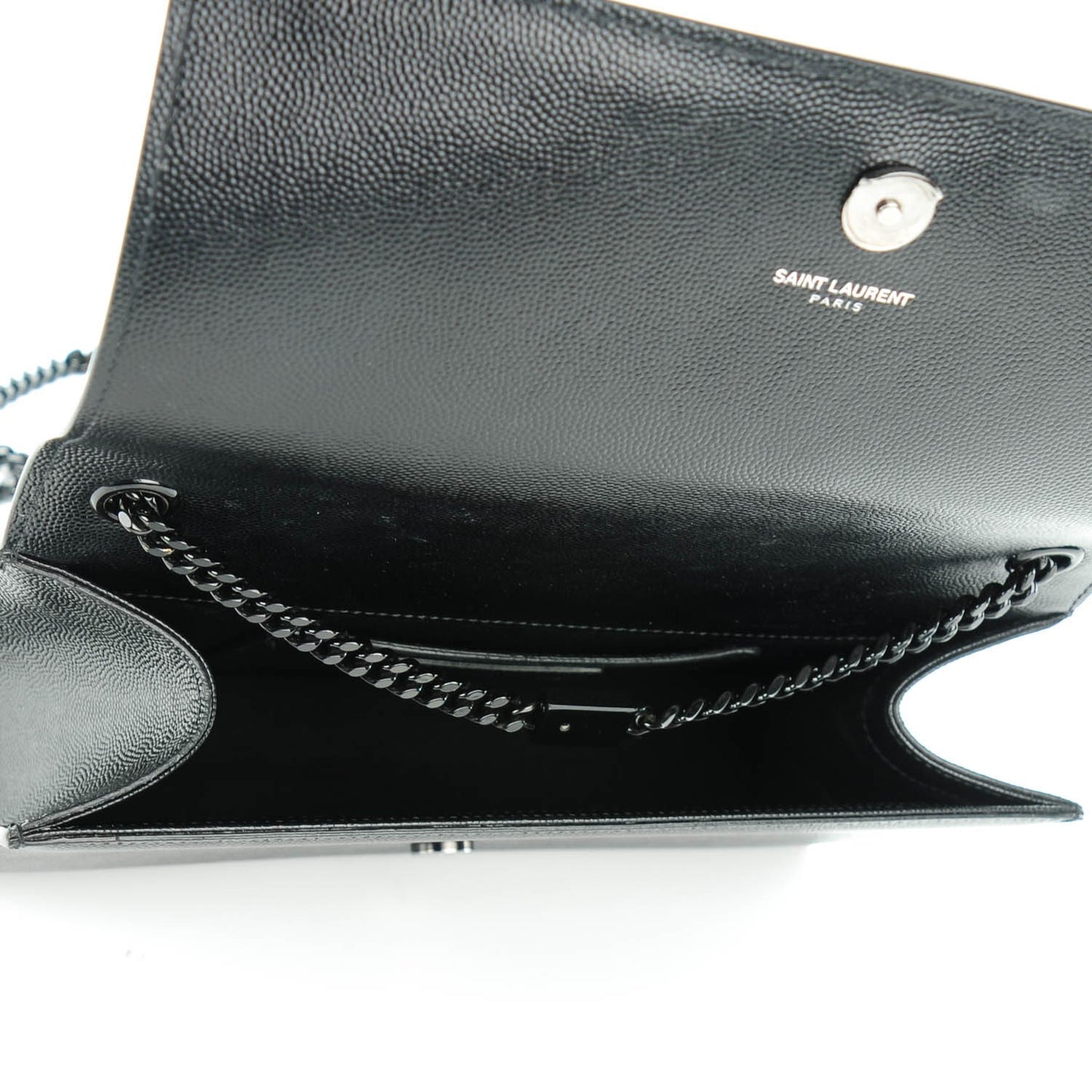 Grain De Poudre Medium Classic Monogram Satchel Black