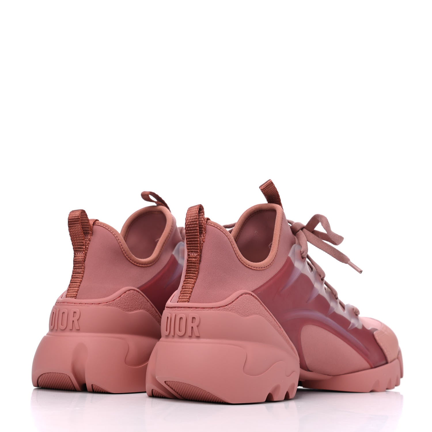 Christian Dior Neoprene Rubber Womens D-Connect Sneakers 39 Deep Nude 4 of 8