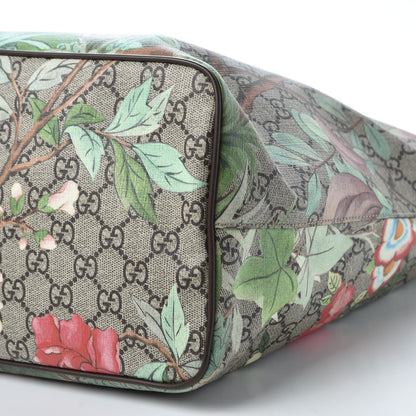 Gucci Soft GG Supreme Monogram Tian Medium Crossbody Tote Beige Multicolor New Acero 6 of 10