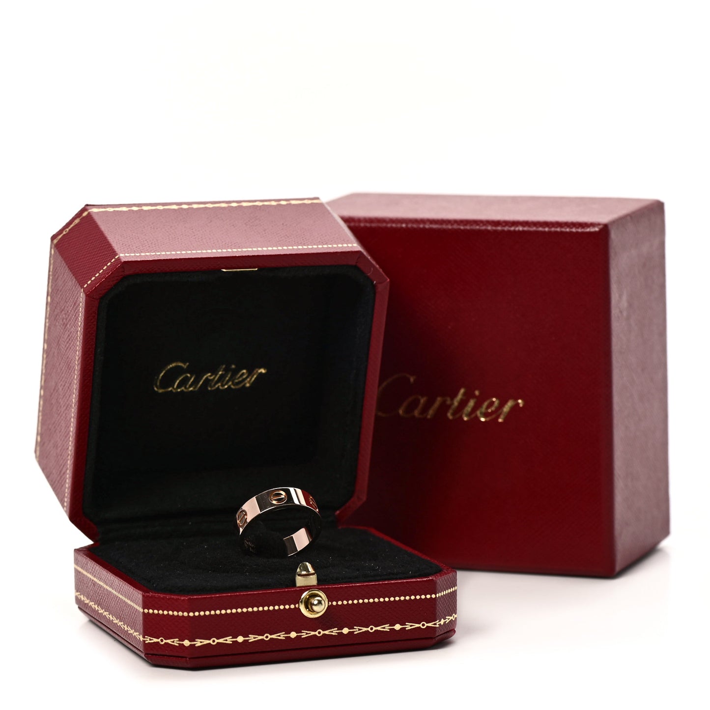 18K Pink Gold 5.5mm LOVE Ring 54 6.75