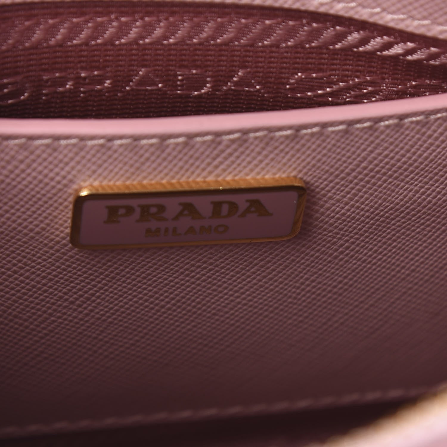 Prada Saffiano Lux Mini Promenade Tote Orchidea 10 of 11