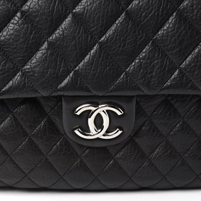Chanel Washed Lambskin Quilted Maxi Chain Around Flap Black 10 of 10