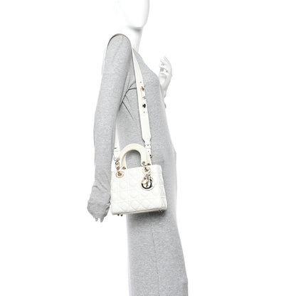 Christian Dior Lambskin Cannage Small Lucky Badges My Lady Dior White 2 of 10