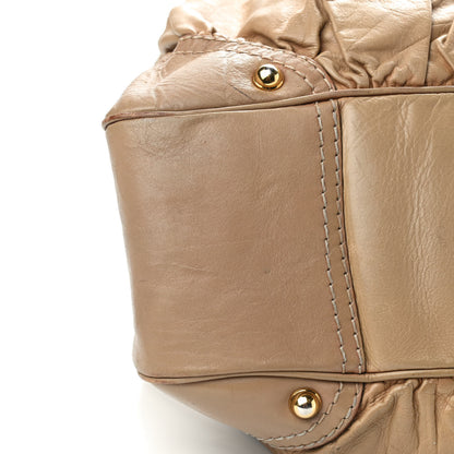 Gucci Calfskin Large Jockey Hobo Tan 7 of 16