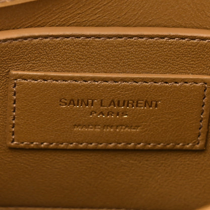 Saint Laurent Smooth Calfskin Mini Manhattan Shoulder Bag Natural Tan 6 of 12
