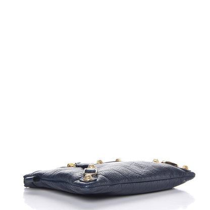Balenciaga Agneau Giant 12 Gold Hardware Pouch Bleu Obscur 4 of 7