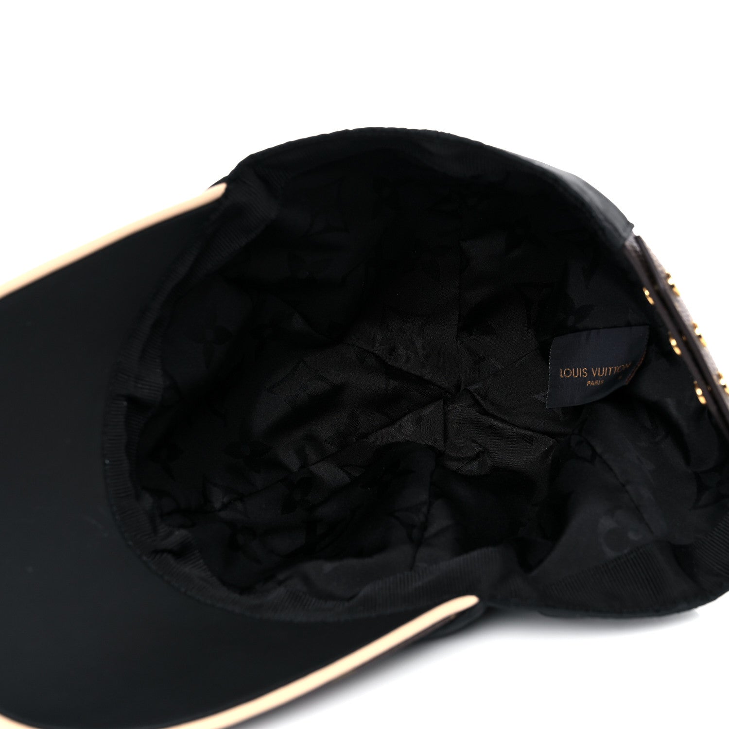 Louis Vuitton Polyester Silk Monogram LV Get Ready Cap M Black 5 of 6