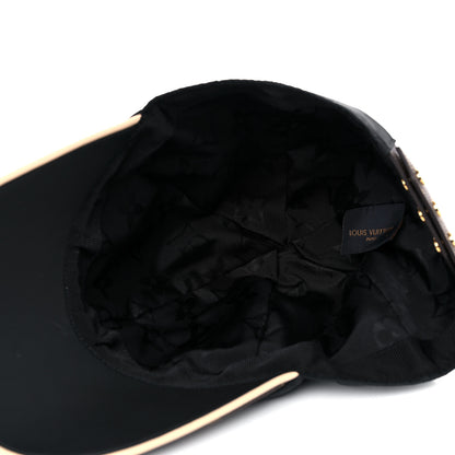 Louis Vuitton Polyester Silk Monogram LV Get Ready Cap M Black 5 of 6
