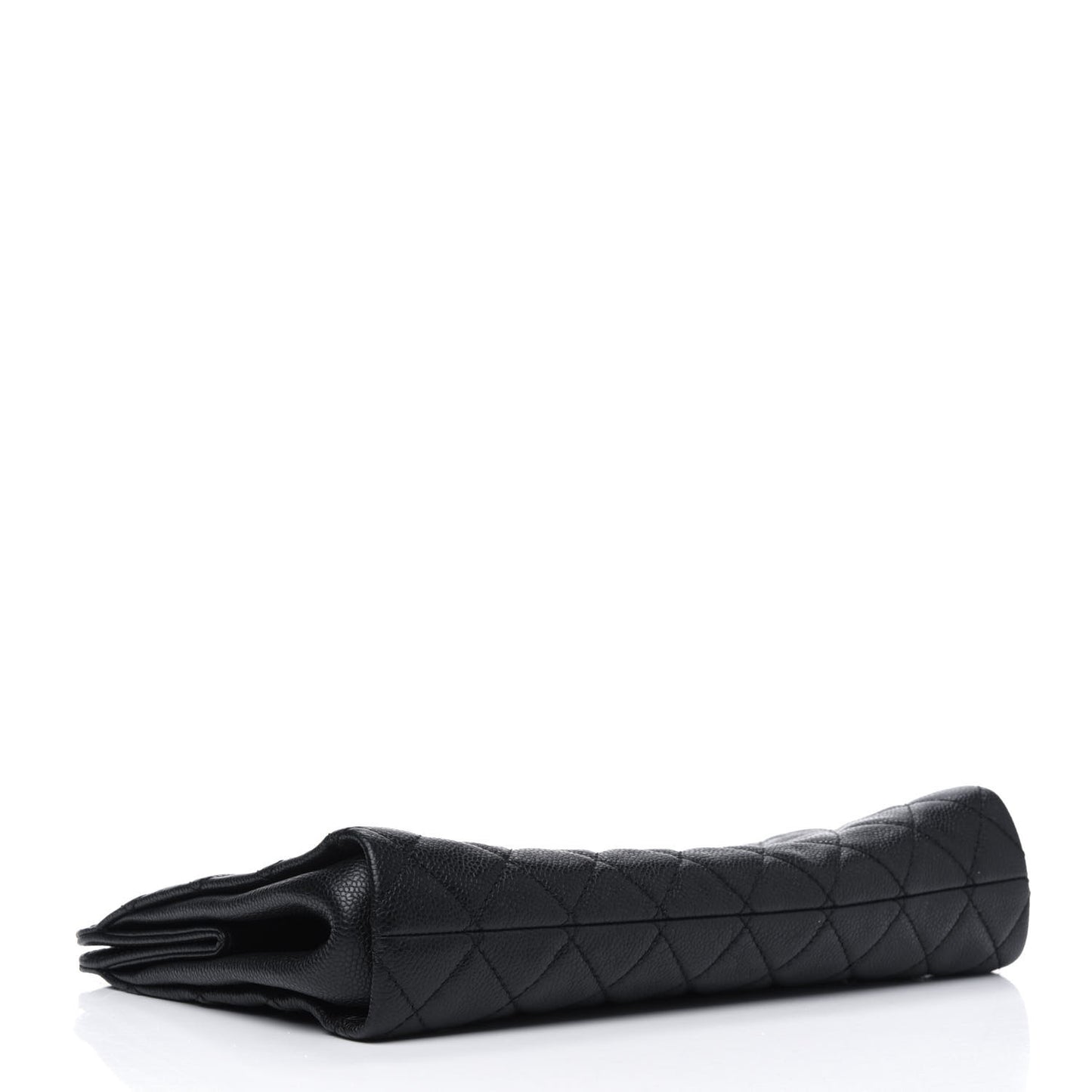 Caviar Quilted CC Large Clutch Black