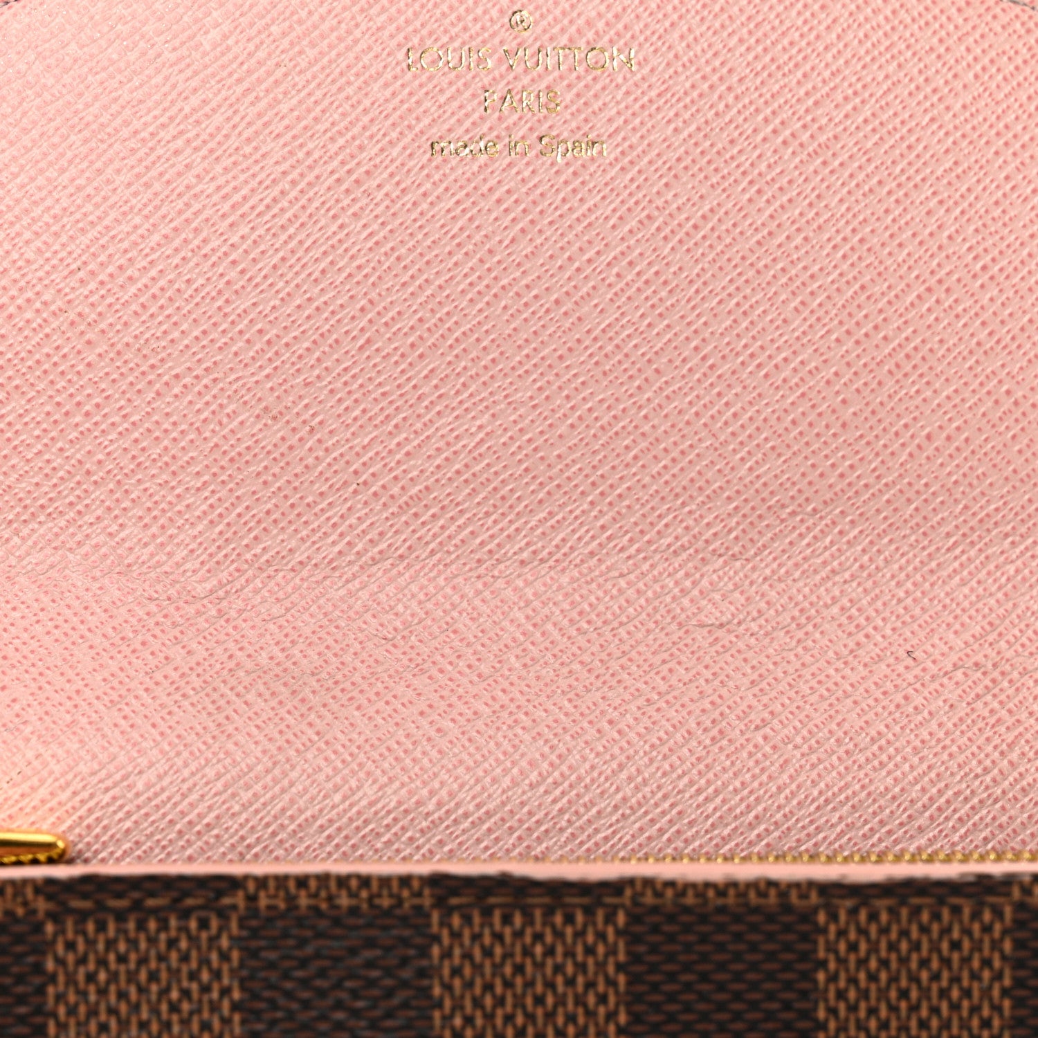 Louis Vuitton Damier Ebene Studded Sarah Wallet NM Rose Ballerine 21 of 24