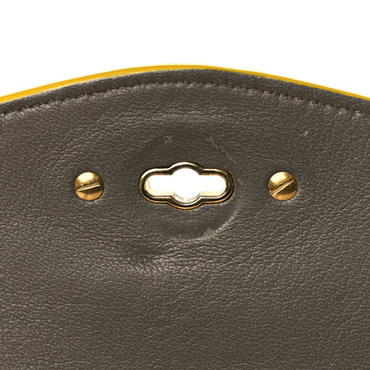 Mulberry Natural Grain Calfskin Small Darley Satchel Yellow 10 of 10