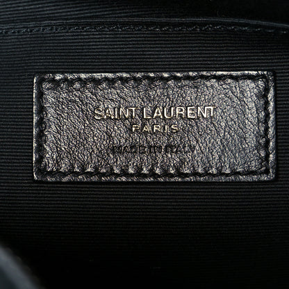 Saint Laurent Calfskin Matelasse Monogram Lou Camera Bag Black 6 of 10