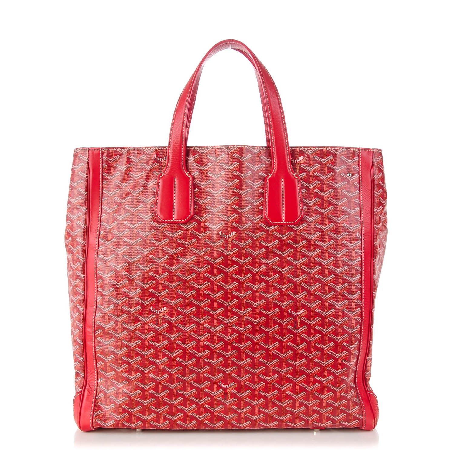 Goyard Goyardine Voltaire Tote Red 1 of 9