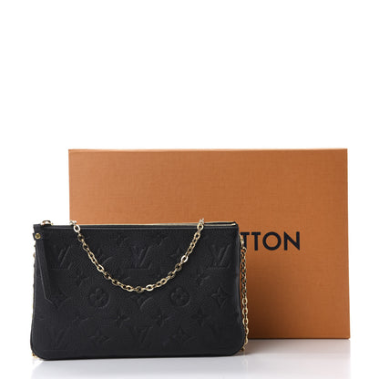 Louis Vuitton Empreinte Double Zip Pochette Black 12 of 12